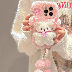 Pink Plush 3D Doll iPhone Case
