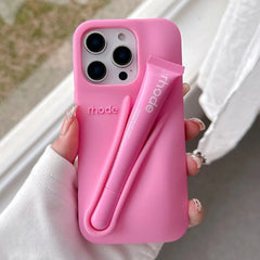 Soft Silicone Lip Gloss Holder Phone Case