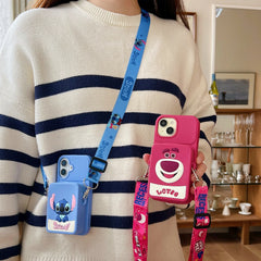 Stitch Lotso Bear Coin Purse Card iPhone Case