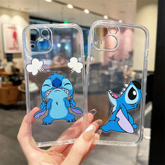 Cute Angry Stitch Soft Silicone iPhone Case