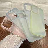 Soft Matte Candy Transparent iPhone Case