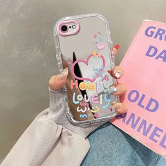 Lovely Heart Makeup Mirror iPhone Case