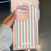Cute Pink Stripe iPhone Case
