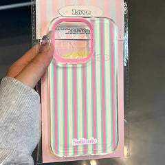 Cute Pink Stripe iPhone Case