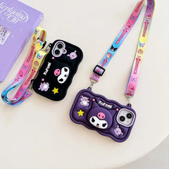 Kuromi Hello Kitty Soft Silicone iPhone Case