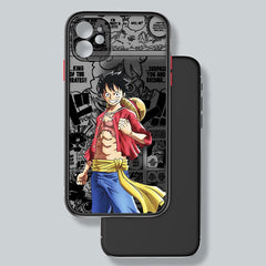 Anime One Piece Luffy Frosted Translucent iPhone Case