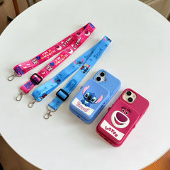 Stitch Lotso Bear Coin Purse Card iPhone Case