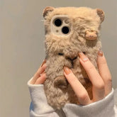 Cute Plush Embroidered Capybara iPhone Case