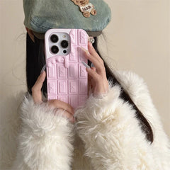 3D Cute Chocolate Soft Silicone iPhone Case