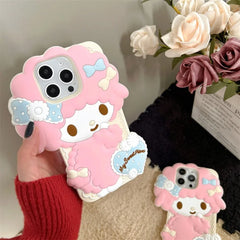 Cute 3D Cartoon My Melody iPhone Case