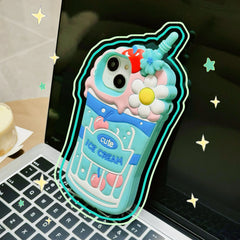 Milkshake Glass Soft iPhone Case