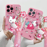 Hello Kitty With Keychain Soft iPhone Case