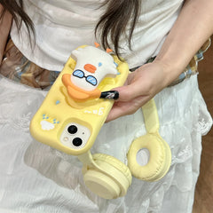 Duck Cream Yellow Silicone iPhone Case