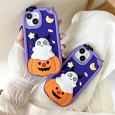 Halloween Pumpkin Ghost Soft Silicone iPhone Case
