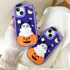 Halloween Pumpkin Ghost Soft Silicone iPhone Case