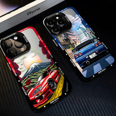 Sports Racing JDM Drift Car Silicone iPhone Case