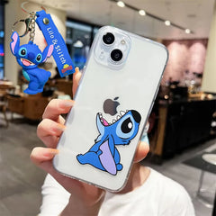 Cute Angry Stitch Soft Silicone iPhone Case
