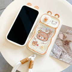 Rilakkuma Sliding Window Protect Camera iPhone Case