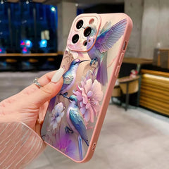 Flower Floral Bird Matte iPhone Case