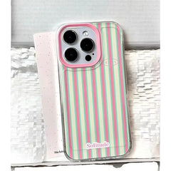 Cute Pink Stripe iPhone Case