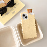 Sandwich Biscuit Tide Bear Soft Silicone iPhone Case