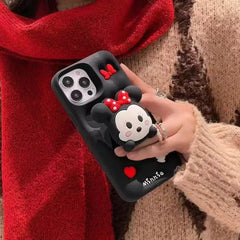 3D Cartoon Mickey Minnie Mouse iPhone Case