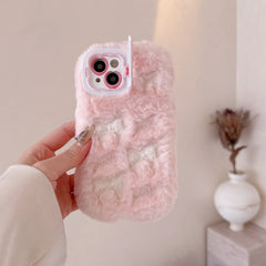 Cute Embroidered Bow Plush iPhone Case
