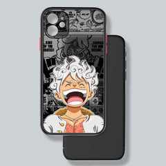 Anime One Piece Luffy Frosted Translucent iPhone Case
