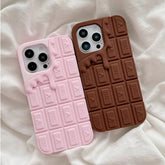 3D Cute Chocolate Soft Silicone iPhone Case