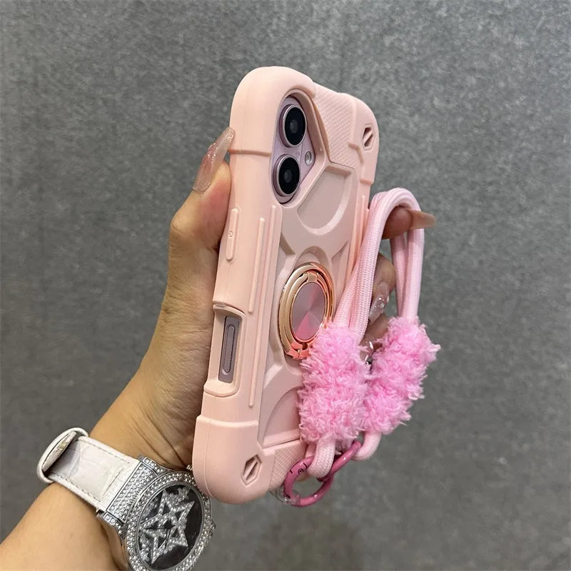 3 in 1 Ring Holder Heavy Duty iPhone Case