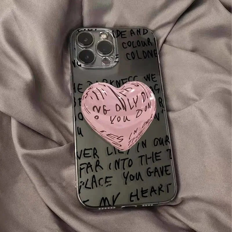 Simple English Letter Soft TPU iPhone Case