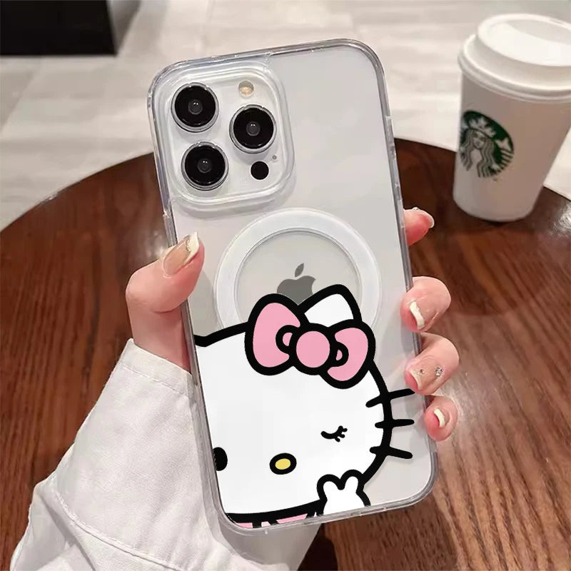 Hello Kitty Cute Cartoon With Magsafe iPhone Case
