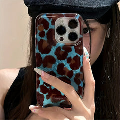 Simple Fashion Smudge Leopard Print iPhone Case