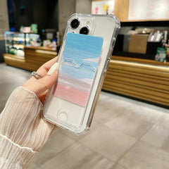 Transparent Card Holder Bag iPhone Case