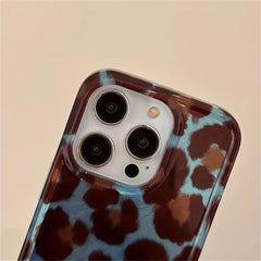 Simple Fashion Smudge Leopard Print iPhone Case