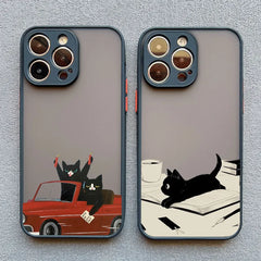 Funny Cat Daily Life iPhone Case