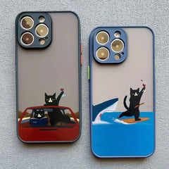 Funny Cat Daily Life iPhone Case