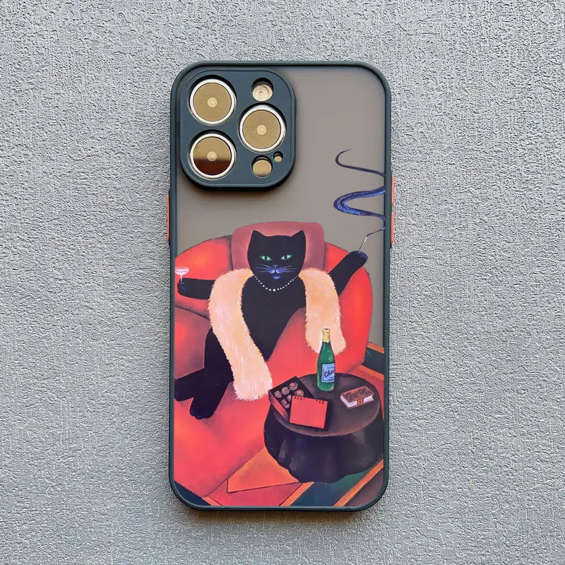 Funny Cat Daily Life iPhone Case