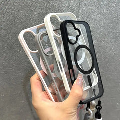 Shockproof Armour Wrist Strap Back iPhone Case