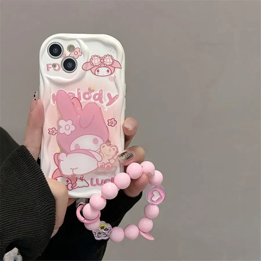 Kuromi Hello Kitty Bracket Bracelet iPhone Case