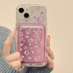 Hello Kitty Magnetic Wallet Holder Magsafe iPhone Case