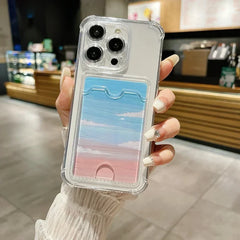 Transparent Card Holder Bag iPhone Case