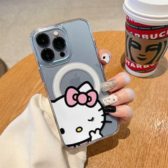 Hello Kitty Cute Cartoon With Magsafe iPhone Case