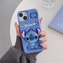 Cartoon Hello Kitty Winnie Bear Stitch Kuromi iPhone Case