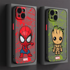 Marvel Cute Spider-Man Groot iPhone Case
