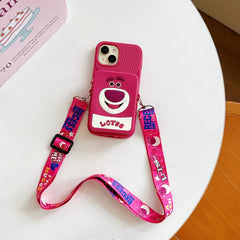 Stitch Lotso Bear Coin Purse Card iPhone Case