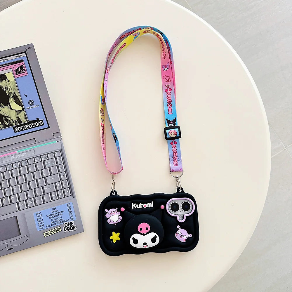 Kuromi Hello Kitty Soft Silicone iPhone Case