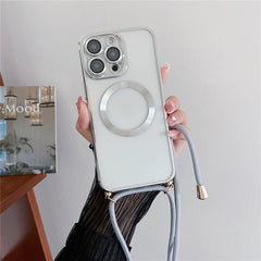 Plating Clear Magnetic For Magsafe iPhone Case