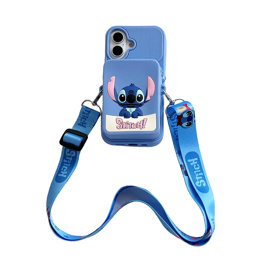 Stitch Lotso Bear Coin Purse Card iPhone Case