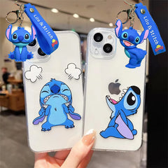 Cute Angry Stitch Soft Silicone iPhone Case